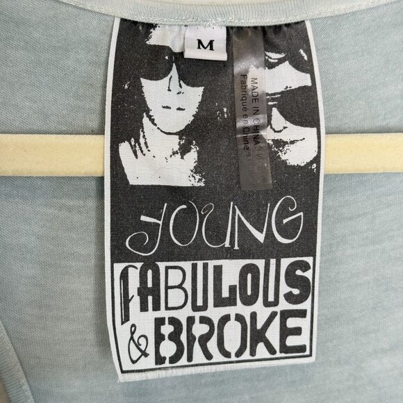 Young Fabulous & Broke Ombre Sleeveless Ruched Maxi Dress, M - Picture 6 of 8